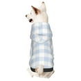 thumbnail image 5 of Uemuo Blue Checkboard for Winter Dog Hoodie Sweatshirts with Pockets Warm Dog Clothes for Small Dogs Chihuahua-XX-Large, 5 of 8