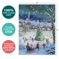 thumbnail image 2 of Tree-Free Greetings Holiday Greeting Card 2 Pack, 5x7, Dreaming of a White Christmas (GT65831), 2 of 6