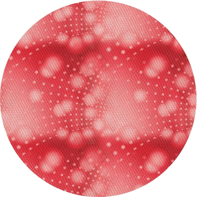 Ahgly Company Tapis d'Intérieur Lavables à la Machine, Carrés, Transitionnels, Rouges, 3 Pi Carrés