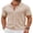Cream, variant on Mens Casual Button Down Shirts Short Sleeve Sweater Knit Polo Shirts Summer Vacation Tops