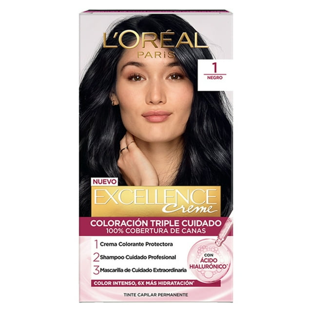 Tinte para cabello L'Oréal Imédia Excellence creme 1 negro