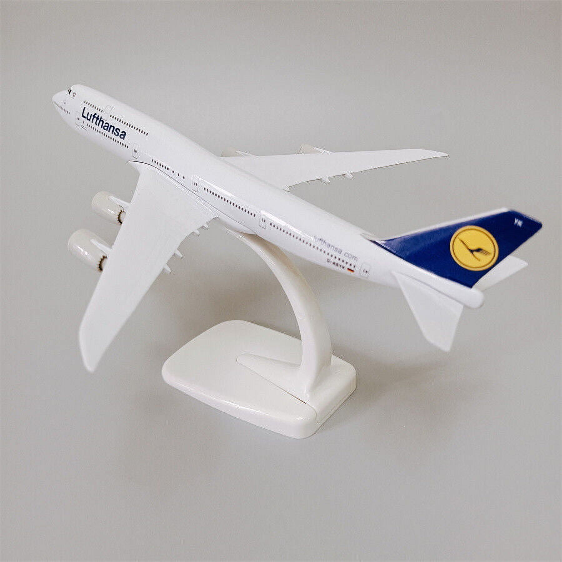 20cm German Lufthansa Boeing B747-8 Airlines Diecast Airplane Model Plane Alloy
