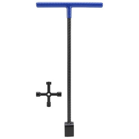 

Water Meter Key Underground Curb Valves Shutoff Wrench with 4 Ways Utility Key 17inch blue