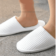 thumbnail image 2 of GIXUSIL Spa Slippers for Men and Women, 10 Pairs Non Slip Thick Cotton Velvet Disposable Hotel Slippers, Bulk Washable House Slippers for Guests Shoeless Home Wedding Bridesmaid Travel Party (White), 2 of 7