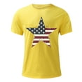 thumbnail image 3 of Chiccall Mens Independence Day Printed T-shirts USA Flag Graphic Short Sleeve Crew Neck Summer Beach Tee Tops Blouse, 3 of 5