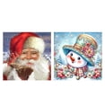 thumbnail image 3 of Hilo Algodón Ecológico Bordado Punto Cruz Navidad Impreso 11CT 40x40cm 2 Uds., 3 of 9