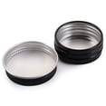 thumbnail image 3 of Contenedores de lata de almacenamiento Foraineam, paquete de 100 unidades, 15 ml, aluminio negro, 3 of 5