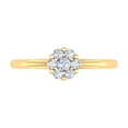 thumbnail image 4 of 1/3 Carat Diamond Cluster Engagement Ring Band in 14K Yellow Gold (Ring Size 11) (I1-I2 Clarity), 4 of 4
