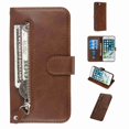 thumbnail image 3 of Dteck Case For Apple iPhone 6 / 6s Zipper Wallet Money Pocket[Credit Card Holder Slot] Protective [Magnetic Closure] PU Leather Wallet Cover, brown, 3 of 5