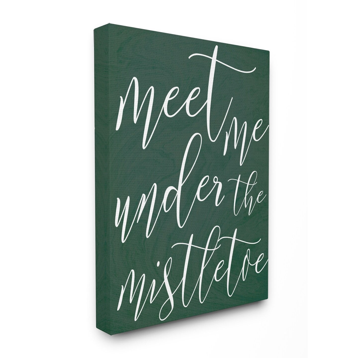 Stupell Meet Me Under the Mistletoe Stretched Canvas Wall Art 30 x 40