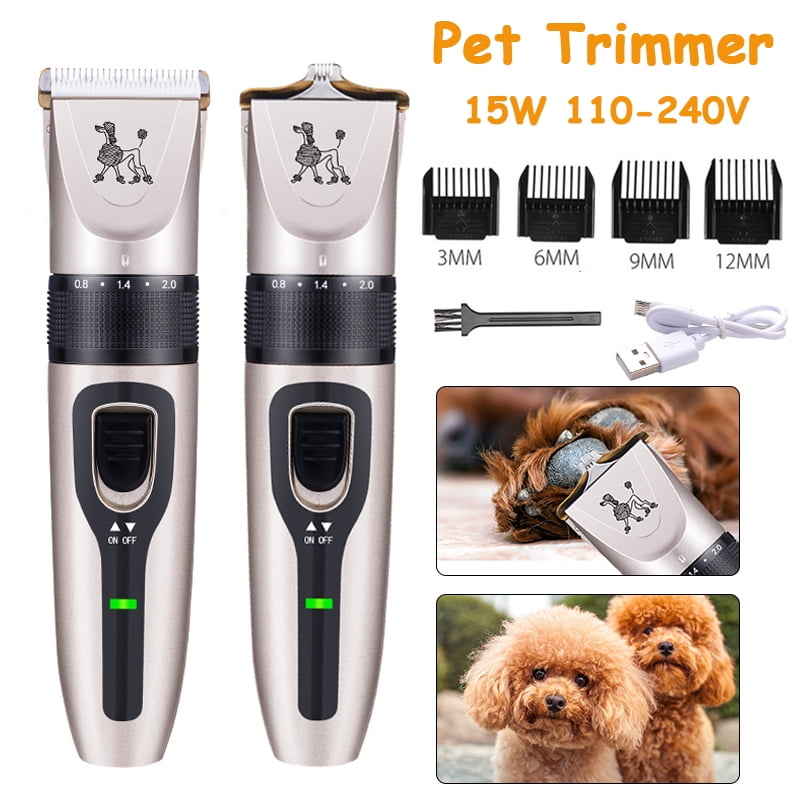 Professional Pet Cat Dog Rabbit Electric Quiet Clipper Shaver Grooming
