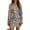 Silver, variant on Women's Sequined Short Bell-Sleeve Long-Sleeved Dress Glamorous Party Dress for New Year's Eve, Clubs, and Evening Galas. Silver S