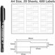thumbnail image 4 of Etiquetas para cables, etiquetas para cables que se pueden escribir, etiquetas para cables autoadhesivas imprimibles para impresoras láser y organización de cables para escritura a mano, 4 of 5