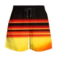 thumbnail image 4 of Ceisia Men's Printed Basic Drawstring Beach Shorts 4-Way Stretch Elastic Waist Casual Summer Pants Multicolor Gifts for Father 3X, 4 of 7
