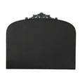 thumbnail image 4 of Kea 41 Inch Wall Mirror, Black Curved Arched Metal Frame, Baroque Design- Saltoro Sherpi, 4 of 5