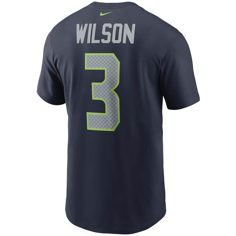 Mens seattle seahawks russell wilson nike college navy game jersey top