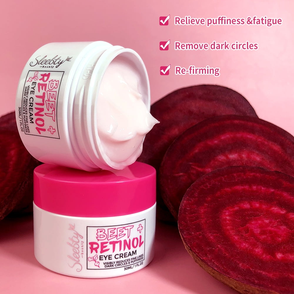 Sleebty Beet Retinol Eye Cream Anti Wrinkle Dark Circles Removal