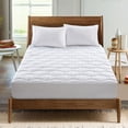 thumbnail image 2 of Peace Nest White 500 Thread Count Microfiber Mattress Pad Queen 60" X 80", 2 of 5