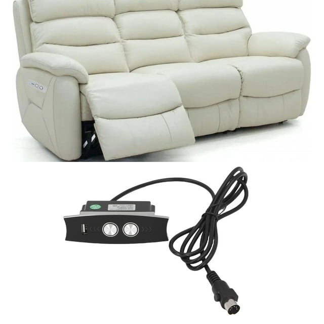 Contrôleur de Sofa Électrique, Charge USB Rétroéclairé à DEL Contrôleur de Fauteuil Inclinable Électrique à 5 Broches Interrupteur de Commande Manuelle pour Sofa Électrique pour Fauteuil Élévateur Électrique