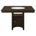 thumbnail image 3 of Benjara Uric Counter Height Dining Table Set w/ Wine Storage - Brown/Tan, 3 of 6