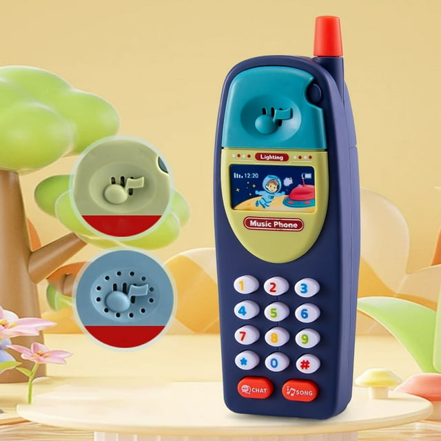 Early Education Toys Interactive Kids Phone Toy with Sound Effects Musical Learning Device for Toddlers Pretend Play Smartphone
