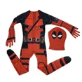 thumbnail image 4 of Disfraz de superhéroe Deadpool, mono de cosplay de Halloween para niños, máscara de personaje de película de fantasía, medias con espada y bolsa, conjunto festivo, 4 of 5