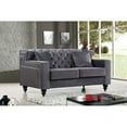 thumbnail image 2 of Meridian Furniture Inc Harley Velvet Loveseat, 2 of 11