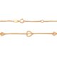 thumbnail image 2 of Pulsera Doble Corazones Oro Sólido 10k, 2 of 3