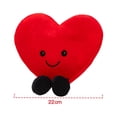 thumbnail image 2 of Valentine's Day Plush Heart Cute Stuffed Toy Soft Doll Throw Pillows Home Decor Kids Birthday Gift, 2 of 7