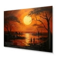 thumbnail image 2 of Designart "Tribal Sunset African II" African Tribal Metal Art Print, 2 of 5