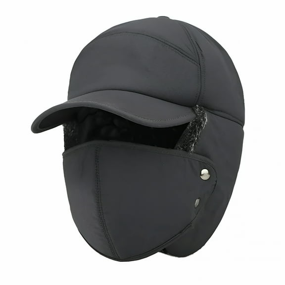 TELOLY Outdoor Cycling Cold-Proof Ear Warm Cap Thickened Ear Warmer Winter Hat for Men Winter Hats for Men