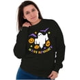 thumbnail image 5 of Halloween Stay Spooky Ghost Pumpkins Sweatshirt for Men or Women Brisco Brands S, 5 of 6