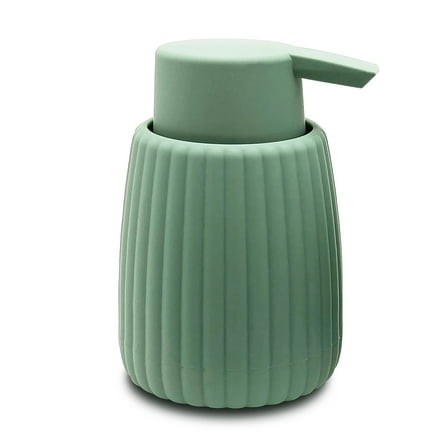 Mainstays Rubberized Plastic Ribbed Soap Pump, Green