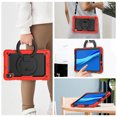 thumbnail image 6 of Case for Lenovo Tab K10 10.3 inch/M10 FHD Plus 2020 2nd Gen, 360 Rotating Stand Handle Pencil Holder Shoulder Strap Heavy Duty Shockproof Cover, Red, 6 of 7