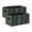 Dark Green White Dark Green White Tartan Pattern, variant on Felt Storage Bins 2-Pack Foldable Space-Saving Organizer For Home Office Dark Green White Dark Green White Tartan Pattern
