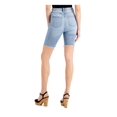thumbnail image 2 of STYLE & COMPANY Womens Light Blue Denim Pocketed Distressed Button Closure Zippered Raw Hem Bermuda Shorts 18, 2 of 4