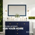 thumbnail image 2 of eviva  Acclaim 48" x 30" Rectangular Blue Wooden Framed Mirror, 2 of 7