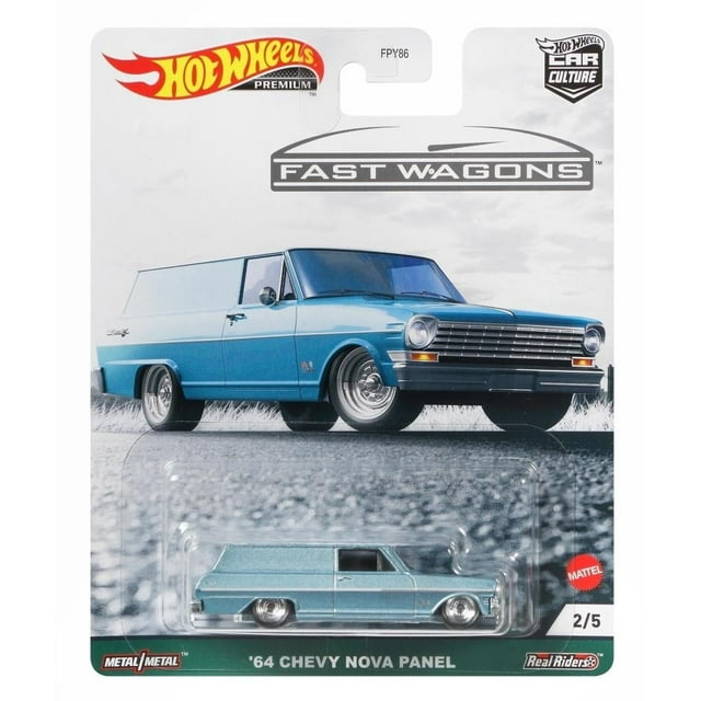 Vehículo de Juguete Hot Wheels Collector Fast Wagons 64 Chevy Nova Panel