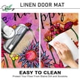 thumbnail image 5 of Spring Summer Live Happy Sunflower Decorative Front Door Mat, Watercolor Abstract Floral Doormat Indoor Outdoor Non-Slip Floor Entryway Rug, Fall Seasonal Home Kitchen Decoration 17x30 Inch, 5 of 6