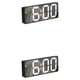 thumbnail image 3 of Reloj despertador Advancent Pantalla de temperatura electrónica digital Termómetro Control de voz Snooze Calendario portátil Tipo 2 2piezas, 3 of 6
