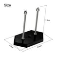 thumbnail image 2 of Soporte de pared para patineta Uxcell de acrílico, soporte de pared para patineta, estante para exhibir patineta, negro, paquete de 2, 2 of 5