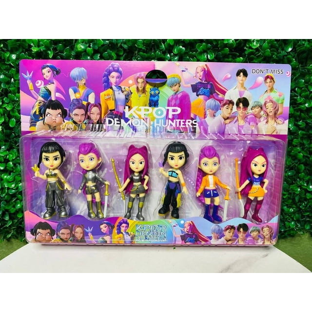SET DE 6 FIGURAS COLECCIONABLES DE LAS GUERRERAS K-POP