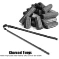 thumbnail image 2 of Metal Durable Briquette Tongs Charcoal Clip Multifunctional Smooth Surface for Picnic Barbecue Serving Tools, 2 of 5