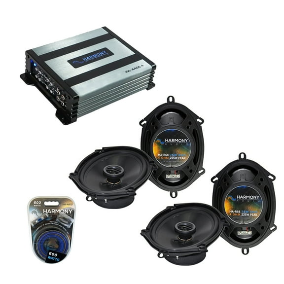 Fits Lincoln LS 2000-2006 Harmony Speaker (2) R68 & HA-A400.4 Amp