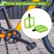 thumbnail image 2 of Pedal de bicicleta de nylon universal Unique Bargains con tiras reflectantes verde hierba, adecuado para ejes de 14 mm, pedal antideslizante para BMX MTB bicicletas de carretera 1 par, 2 of 7