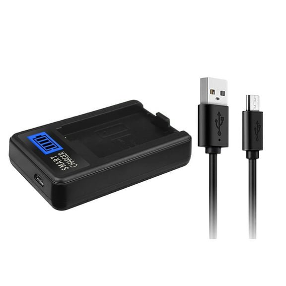 AOOOWER LP E8 LCD Display Battery Charger, Easy USB Charging for EOS 550D, 600D