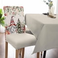 thumbnail image 5 of Dining Chair Covers, Christmas Ball Tree Gnome Poinsettia Berries Pine Leaves Eucalyptus Winter Stretch Parsons Chair Slipcovers Protector Kitchen Chair Cover for Dining Room， Set of 4, 5 of 6