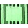 thumbnail image 1 of Ahgly Company Indoor Rectangle Solid Emerald Green Modern Area Rugs, 3' x 5', 1 of 4