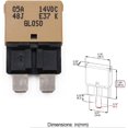 thumbnail image 2 of GFDYREE 14V DC 5 Amp T1 Réinitialisation Automatique Disjoncteurs Profil Bas ATC/ATO, 5A Type 1 Disjoncteurs Fusible E37 12V DC, Lot de 3, 2 of 6