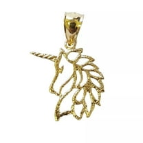 14K Yellow Gold Unicorn Pendant